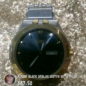 Citizen blue face mans watch